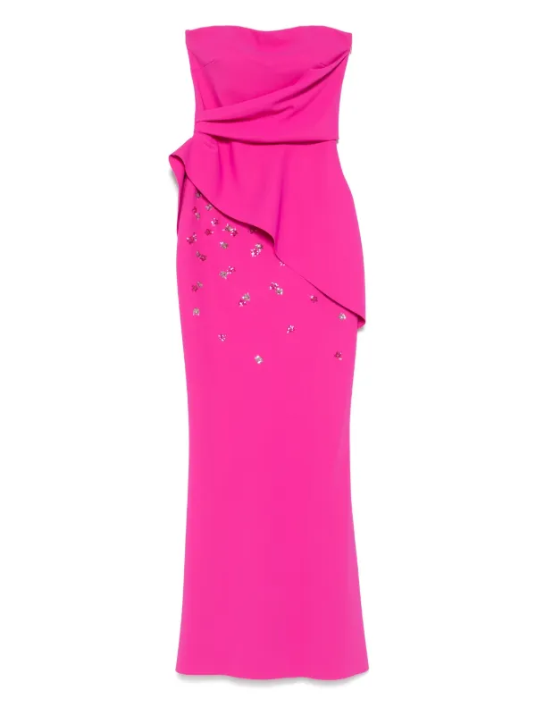 knee length dresses for ladies Ajour Printed Gown main image 1