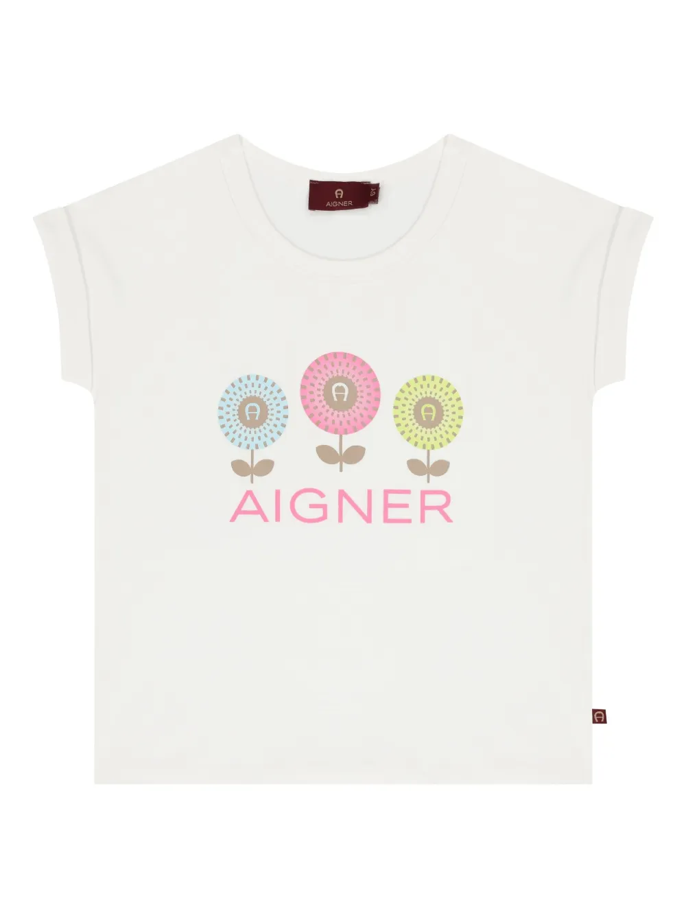 Aigner Kids T-shirt met logo Wit