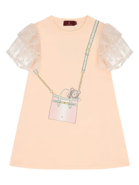 Aigner Kids فستان بطبعة شنطة