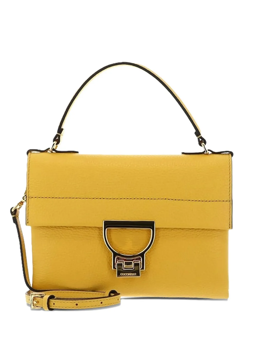 Coccinelle top-handle clasp bag - イエロー Coccinelle top-handle clasp bag - イエロー