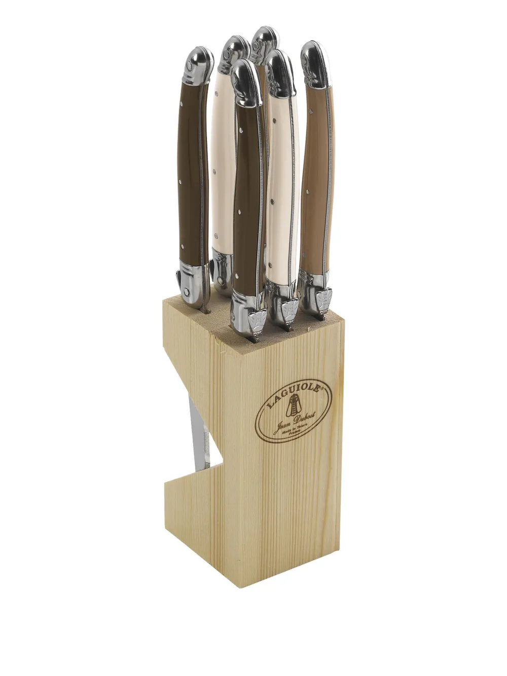 Jean Dubost Laguiole Set coltelli Block Steak (6 pezzi) | argento | Image 1