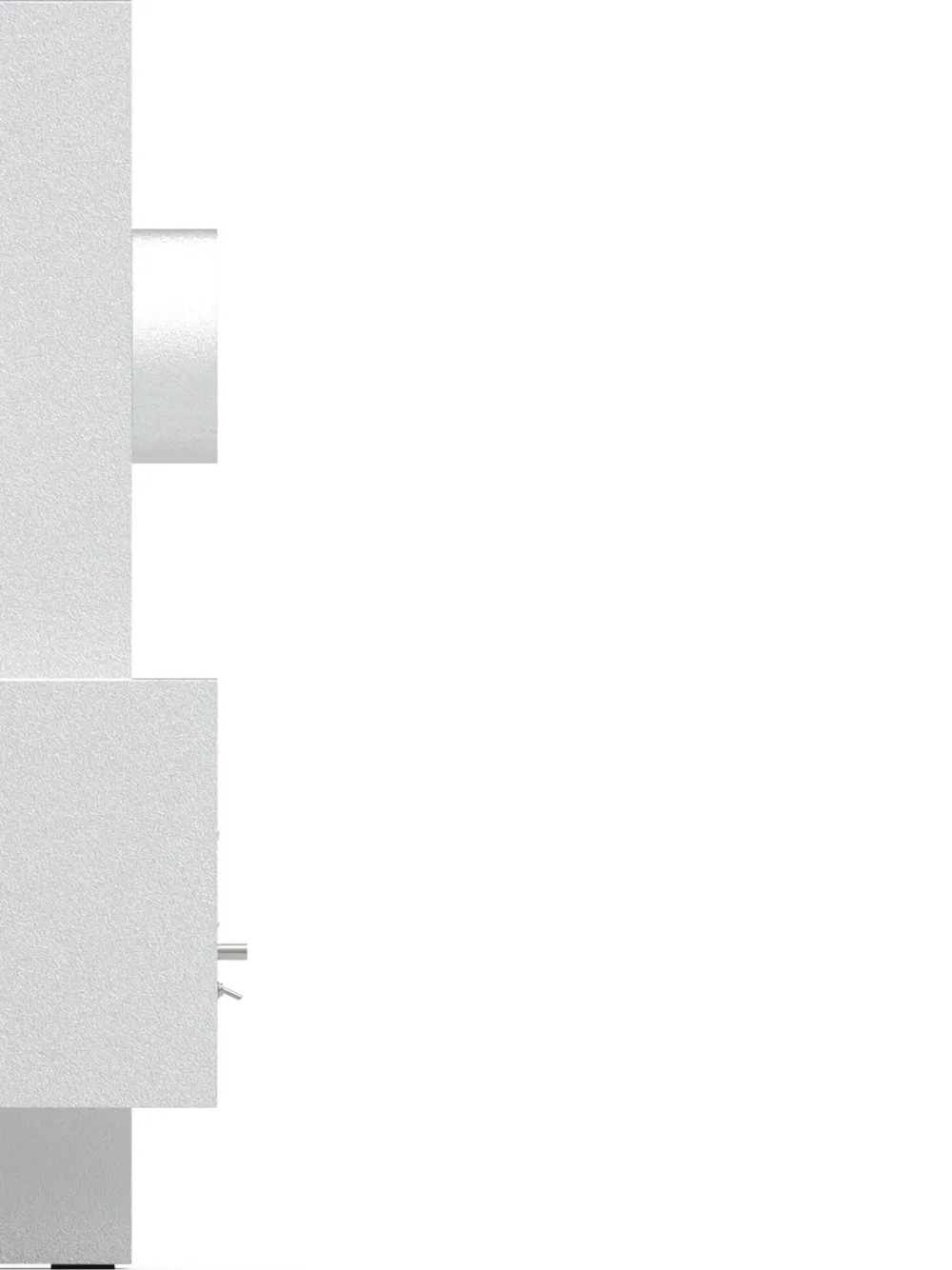 Transparent Brutalist Sculpture Speaker In Metal