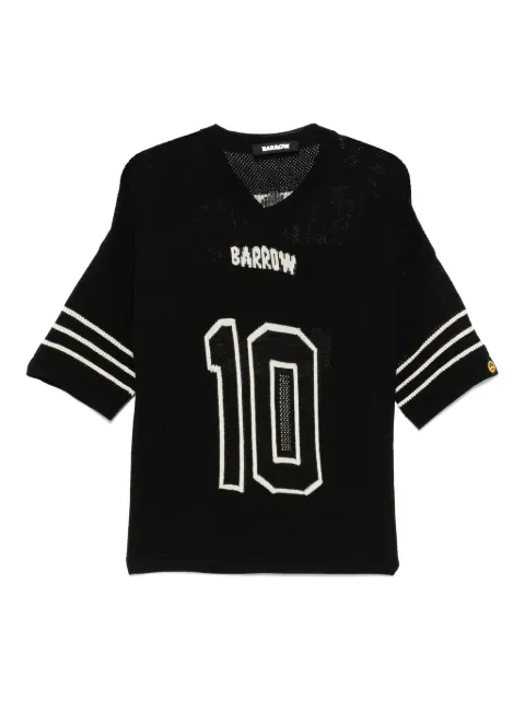 BARROW t-shirt à logo intarsia