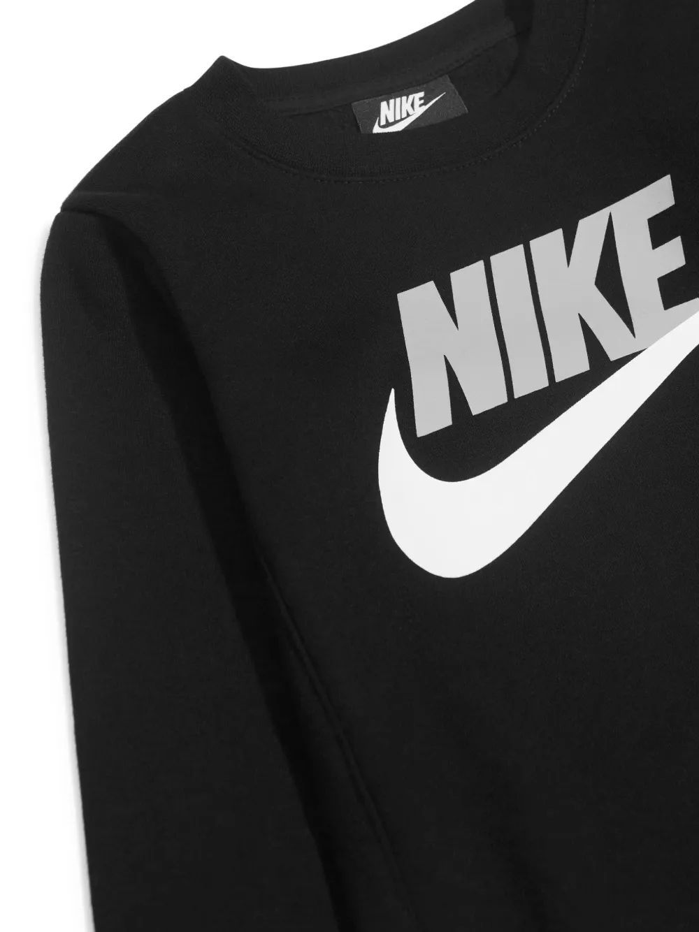 Nike Kids Sweater met logoprint Zwart