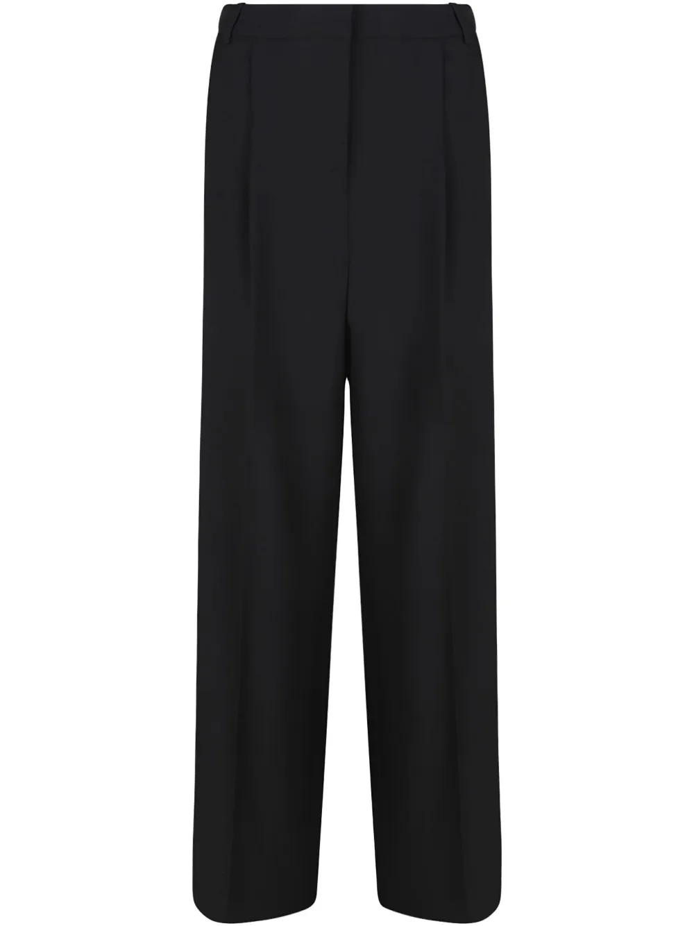 pleated-front trousers