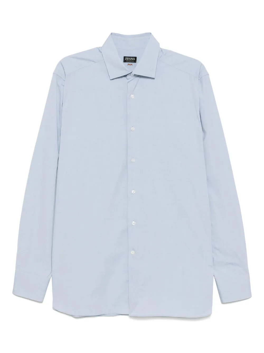 Zegna Katoenen overhemd met lange mouwen Blauw