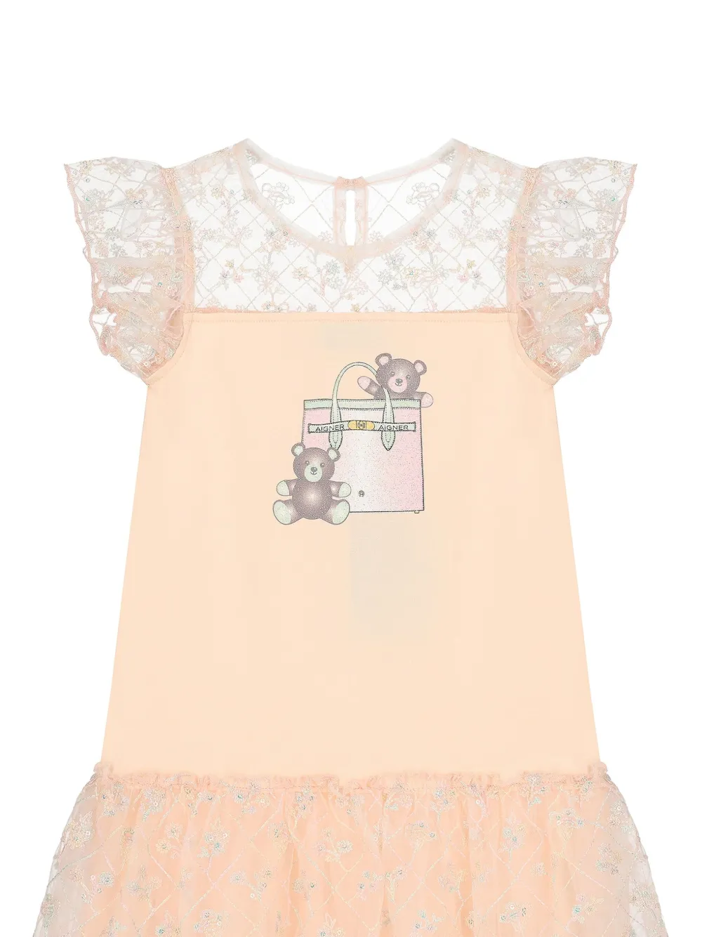 Shop Aigner Logo-print Cotton Dress In Pink