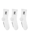 on running kids logo socks - White