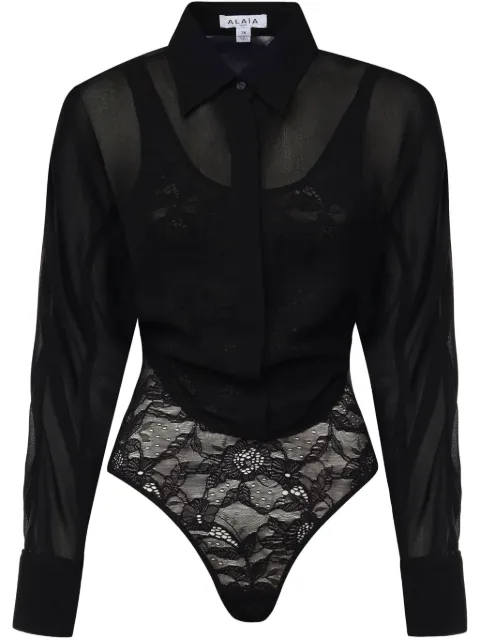 Alaïa georgette bodysuit 