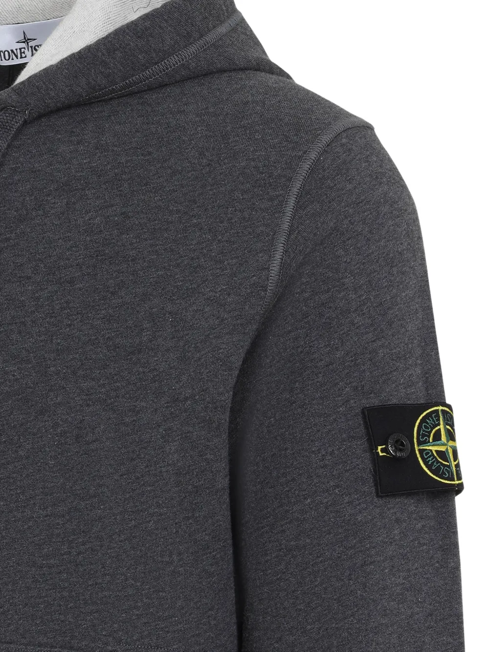 Stone Island Hoodie met Compass-logopatch Grijs