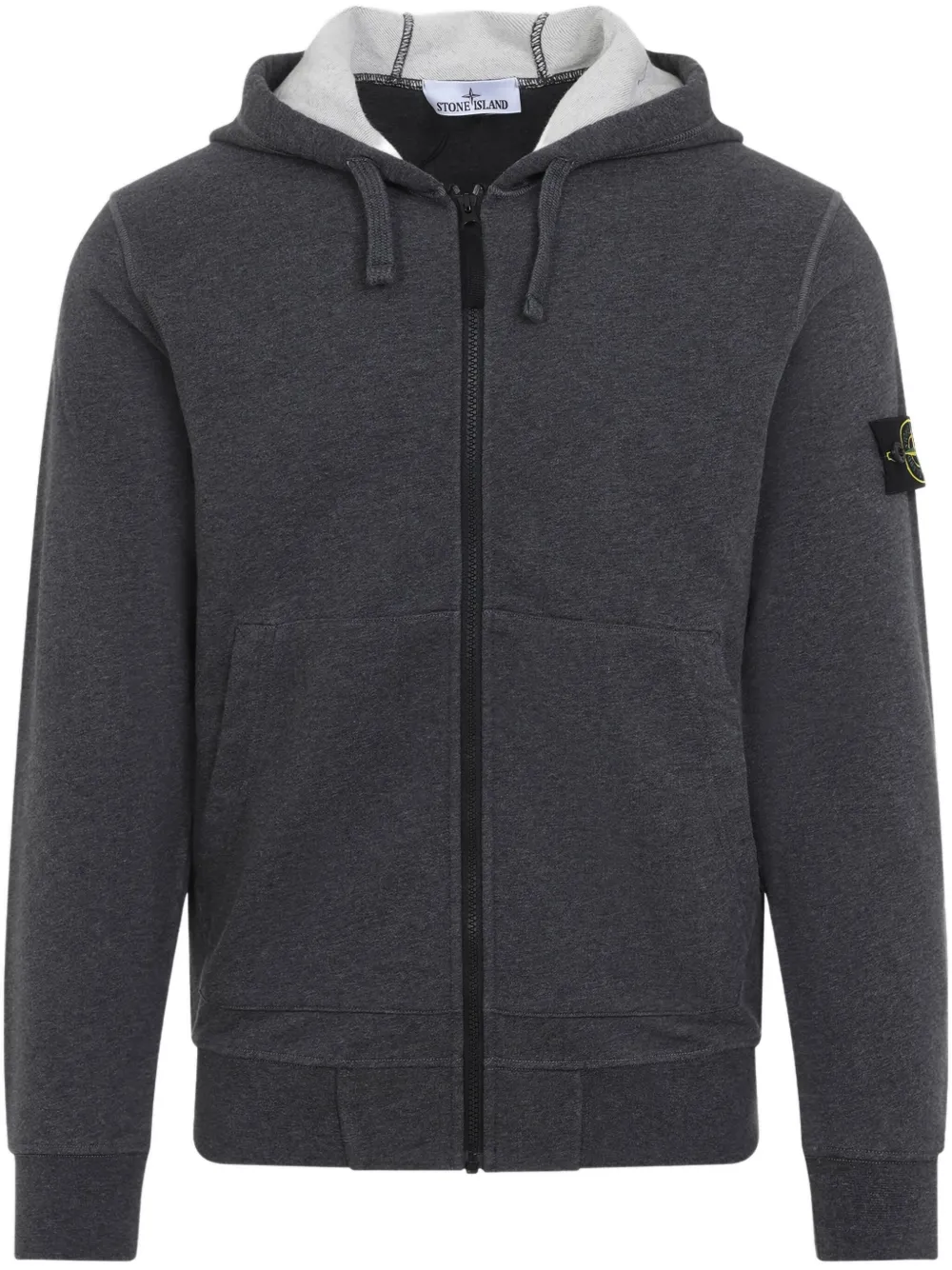 Stone Island hoodie à patch Compass | gris | Image 1