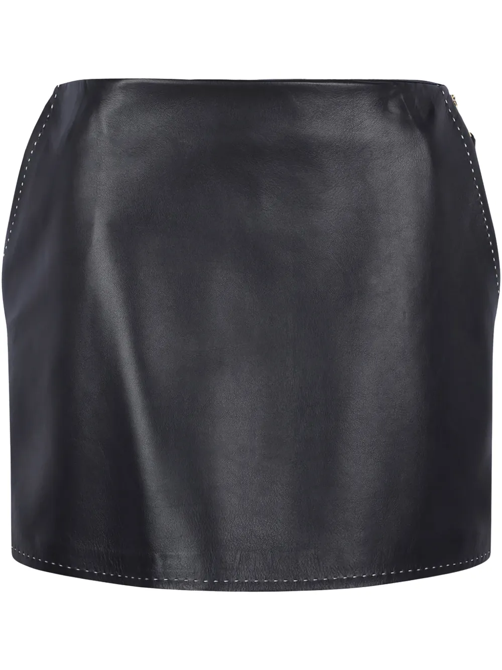 Elisabetta Franchi leather mini skirt – Black
