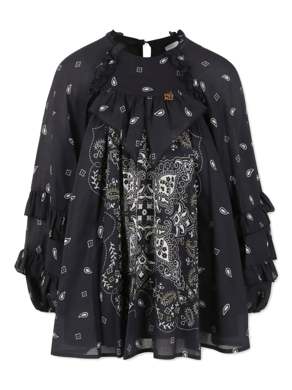 Pinko Kids Katoenen jurk Zwart