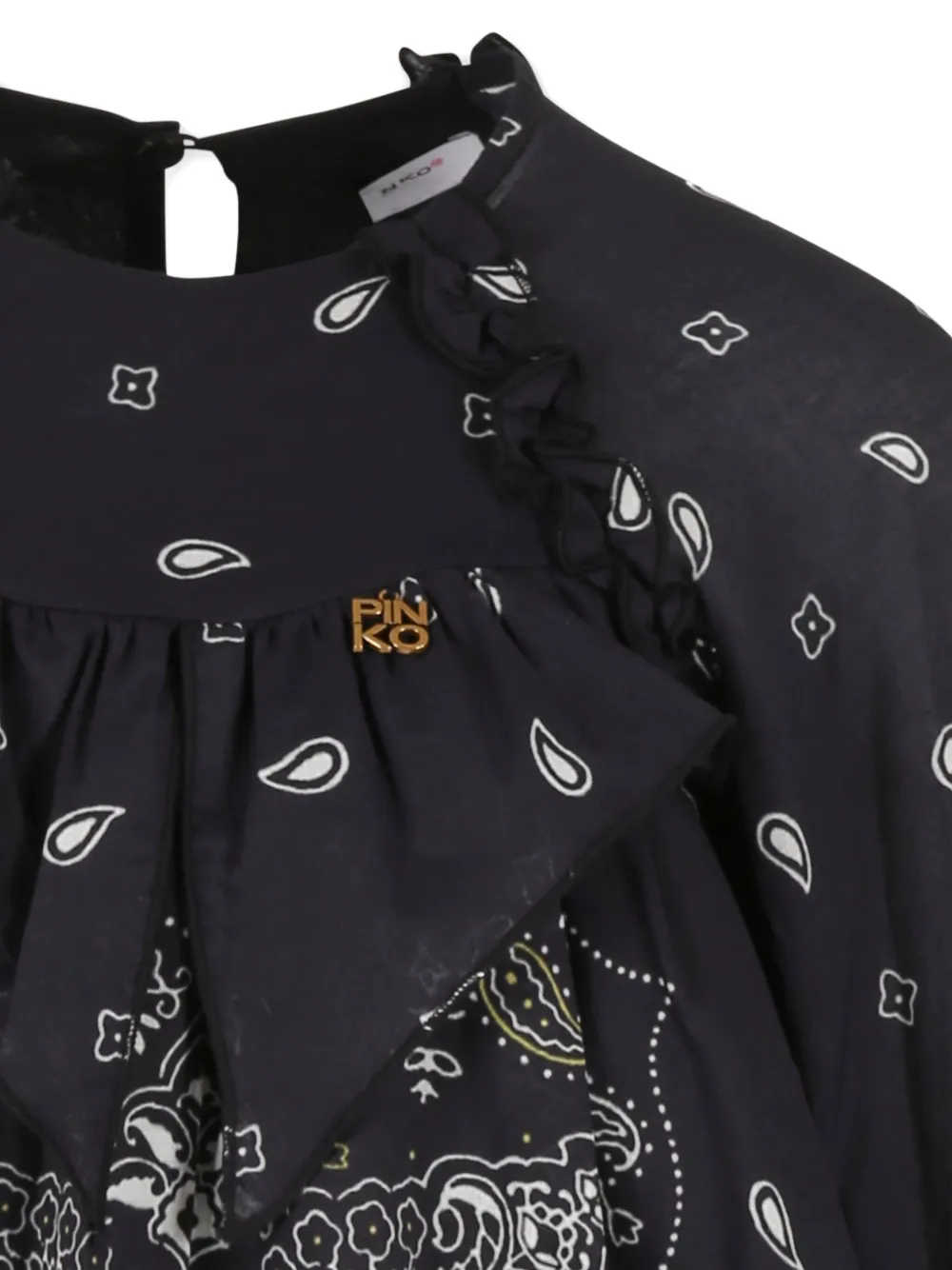 Pinko Kids Katoenen jurk Zwart