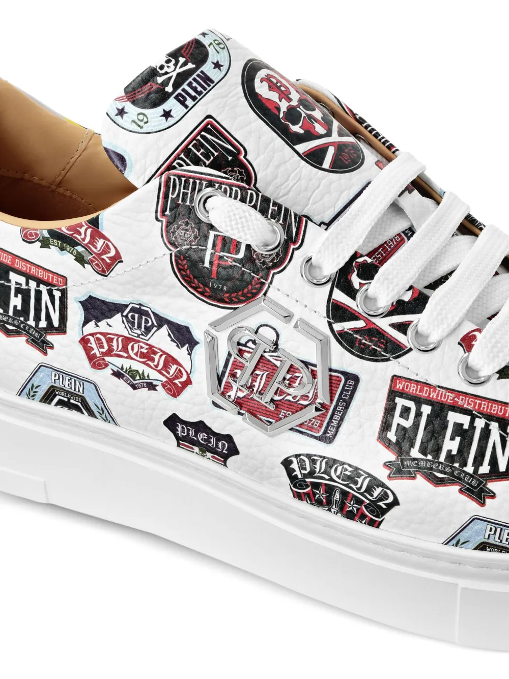 Philipp Plein Carson Patches low-top sneakers White