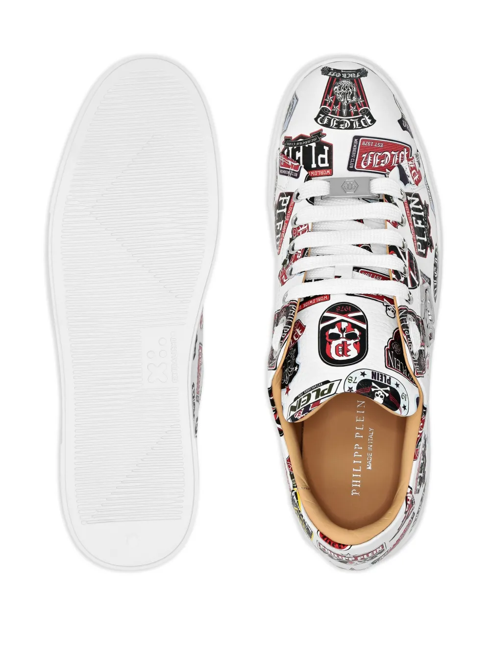 Philipp Plein Carson Patches low-top sneakers White