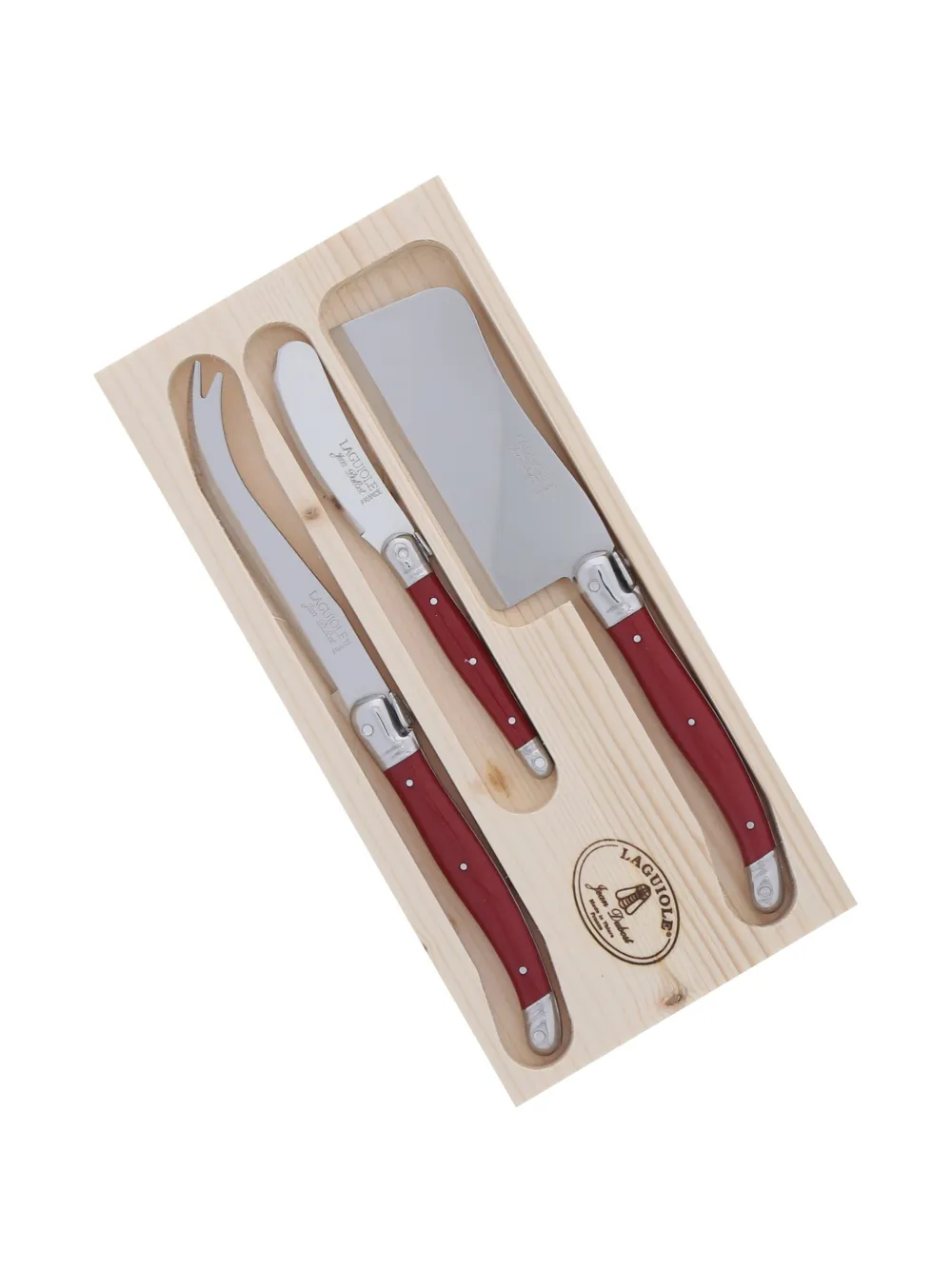 Jean Dubost Laguiole Cutlery Red Uni In Red