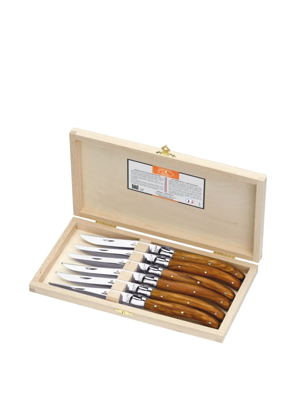 Jean Dubost Laguiole Premium knife (set of six) | Brown | Image 1