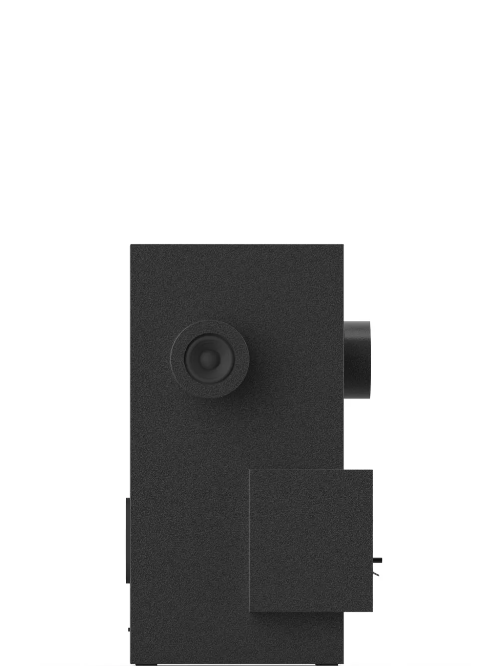 Shop Transparent Brutalist Speaker In Black