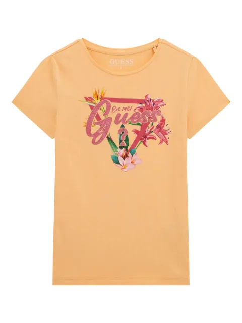 guess kids logo-print T-shirt 
