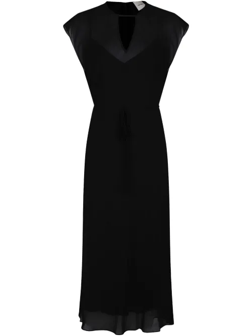 Robe mi-longue à effet de transparence - Calvin Klein - Modalova