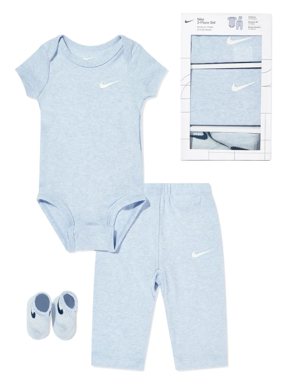 Nike Kids Babypakje met logo Blauw