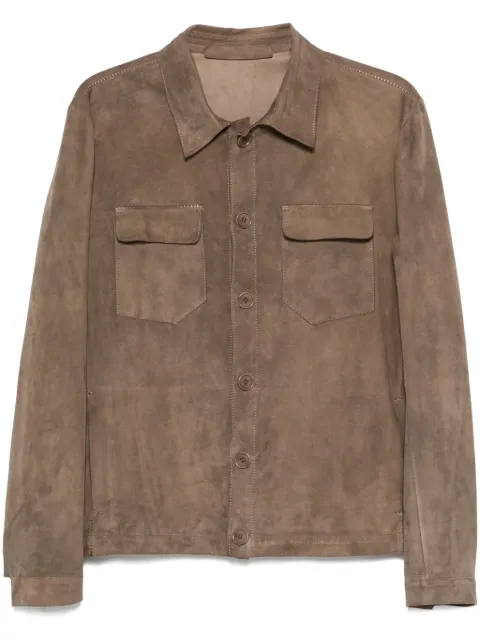 Salvatore Santoro suede shirt jacket