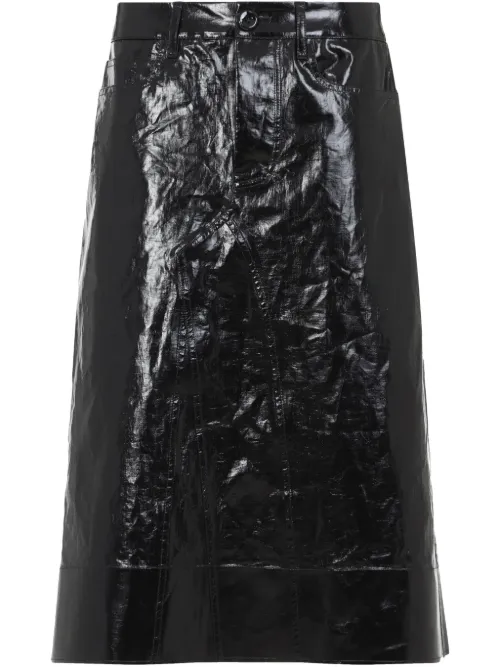 Jil Sander jupe en lin - Noir - Jil Sander - Modalova