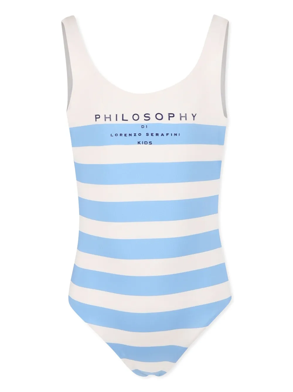Philosophy Di Lorenzo Serafini Kids ロゴ ワンピース水着 - ブルー Philosophy Di Lorenzo Serafini Kids ロゴ ワンピース水着 - ブルー
