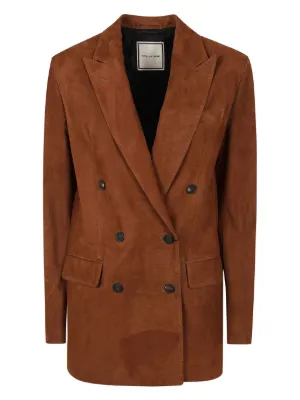 レザージャケット・コート Tagliatore 'Josie' Blazer Tagliatore Josie double-breasted Leather Blazer | Black