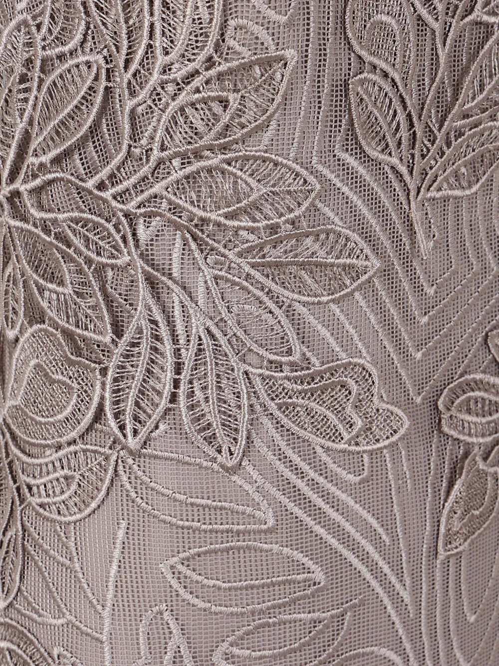 Alberta Ferretti Midi-jurk met borduurwerk Beige