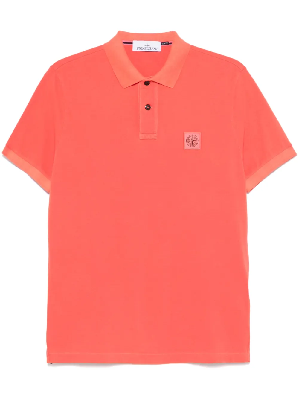 Stone Island playera tipo polo con parche Compass | rojo | Image 1