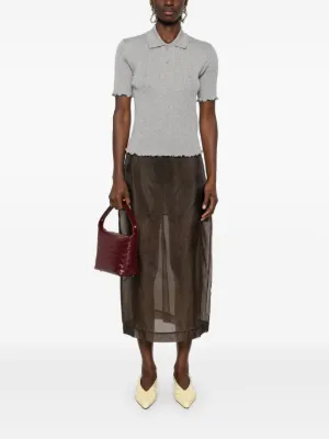 ワンピース FENDI Women Mid Skirts FZDD02ATPI F1QYK BROWN Skirt Silk Brown | Fendi