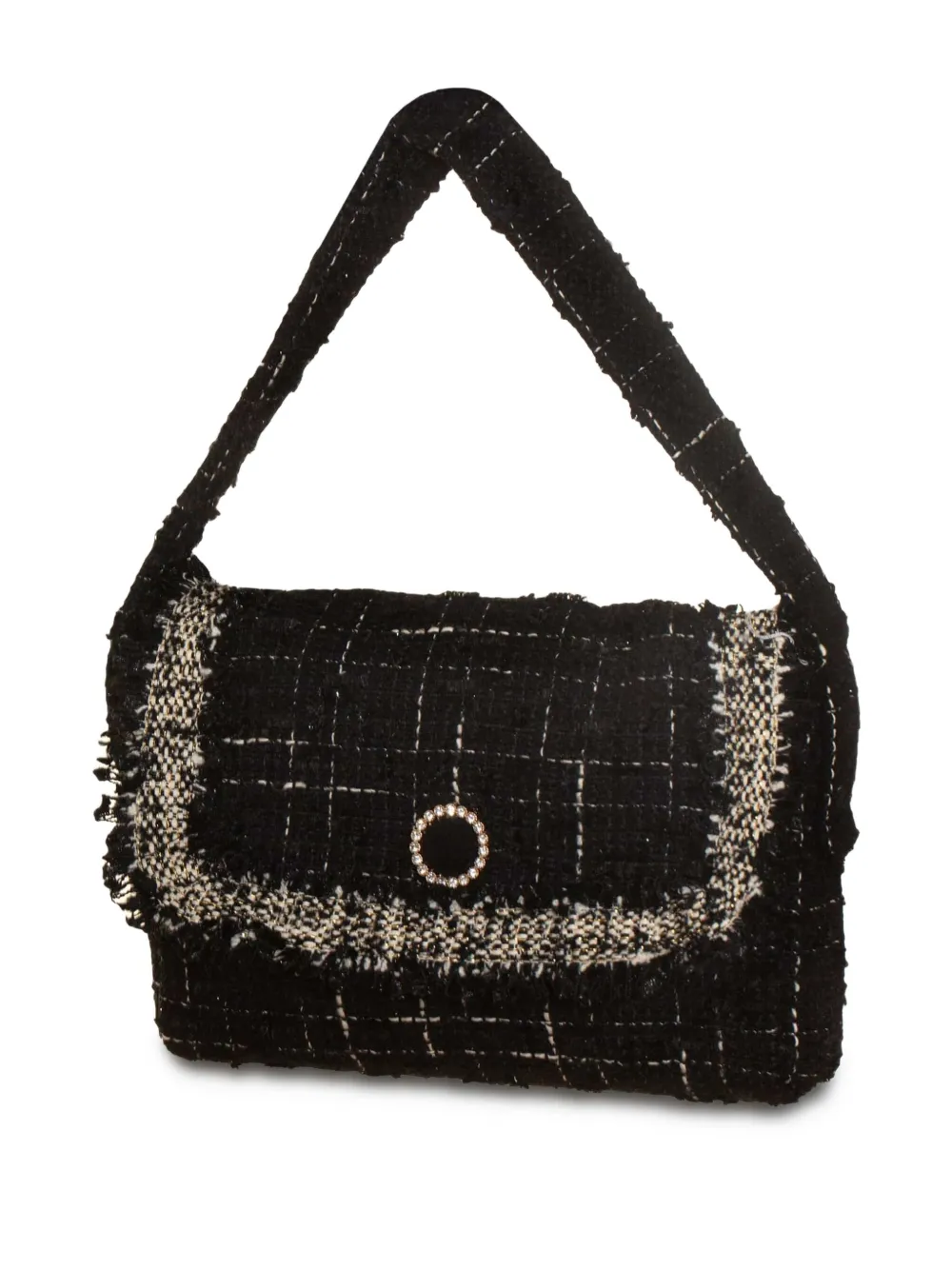 Patachou Tweed schoudertas Zwart