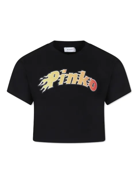 Pinko Kids logo-print T-shirt