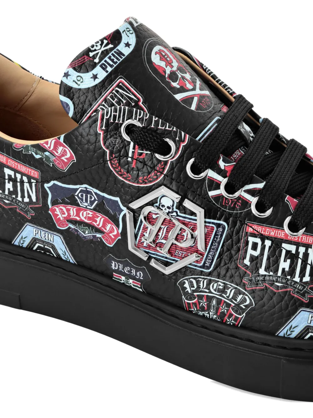 Philipp Plein Carson Patches low-top sneakers Black