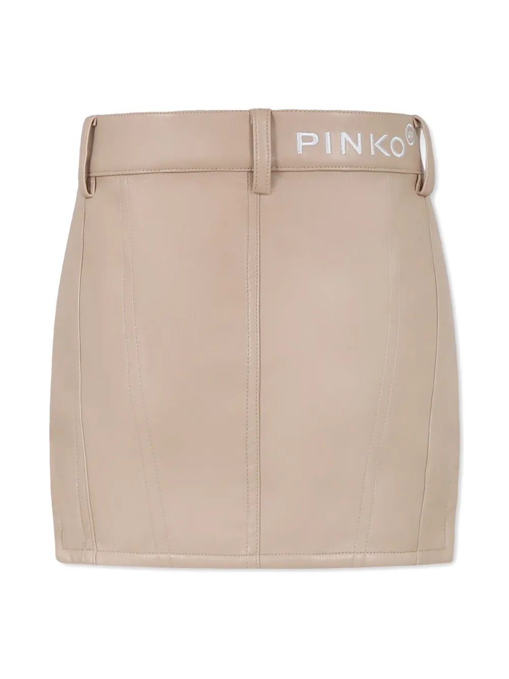 Pinko Kids logo skirt - Roze