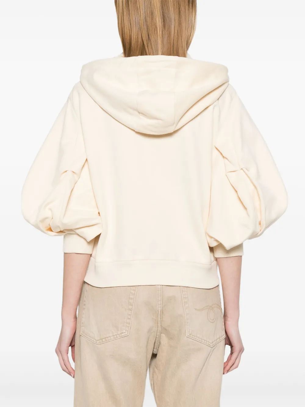 Moncler Hoodie met rits Beige