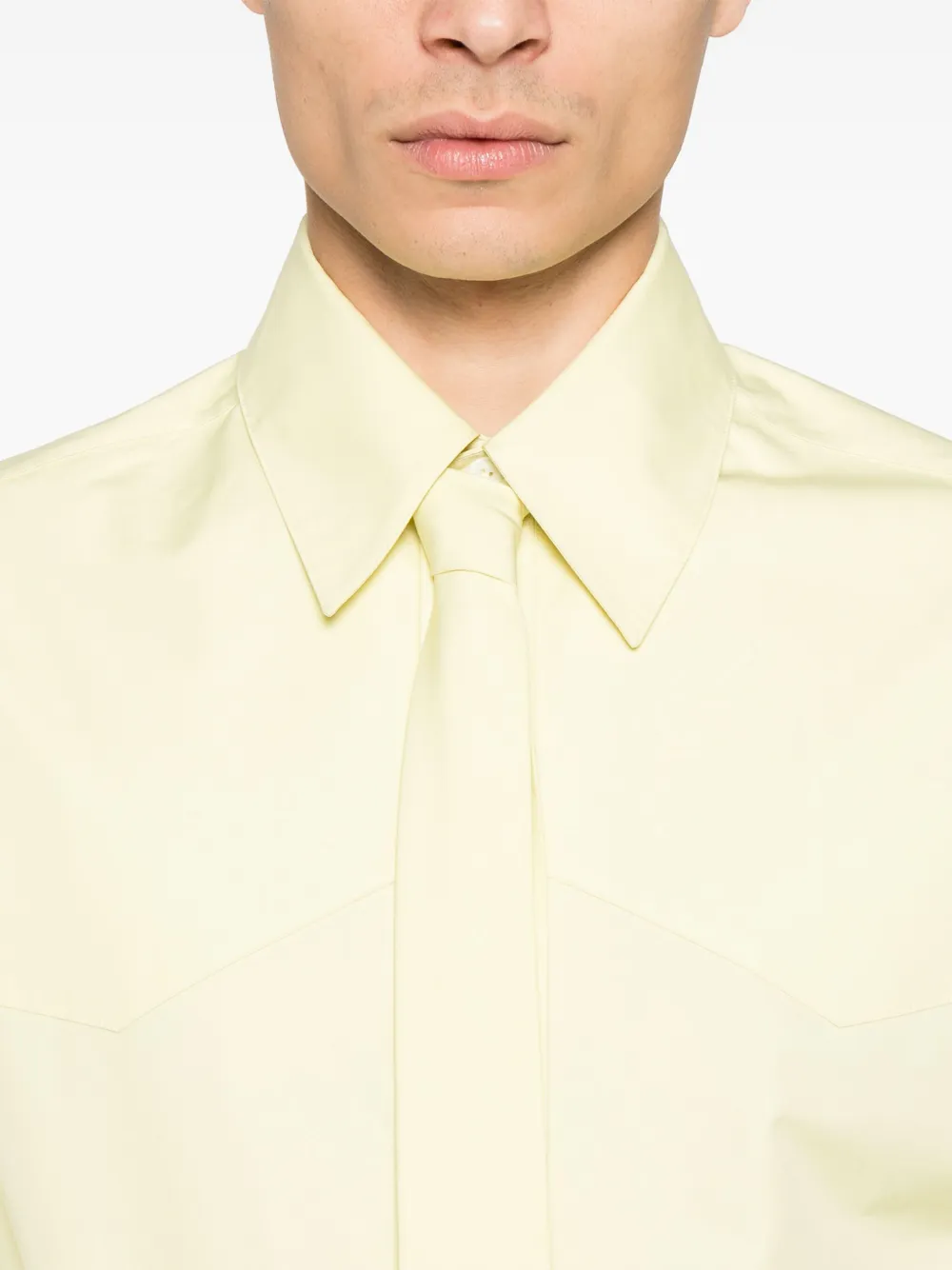 Jil Sander Katoenen overhemd Geel
