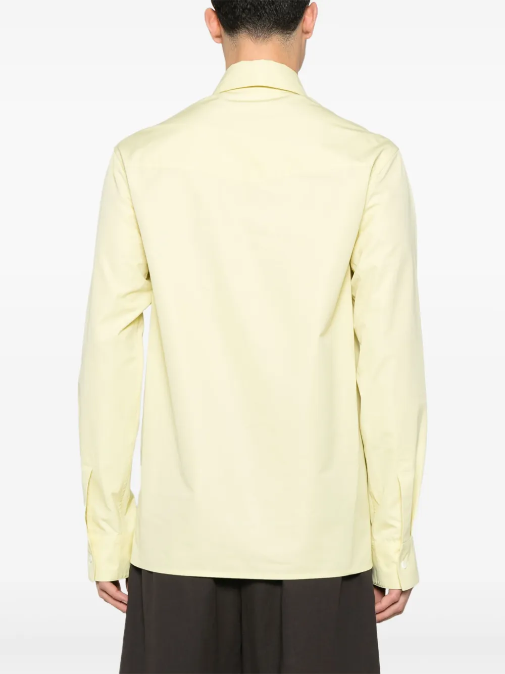 Jil Sander Katoenen overhemd Geel