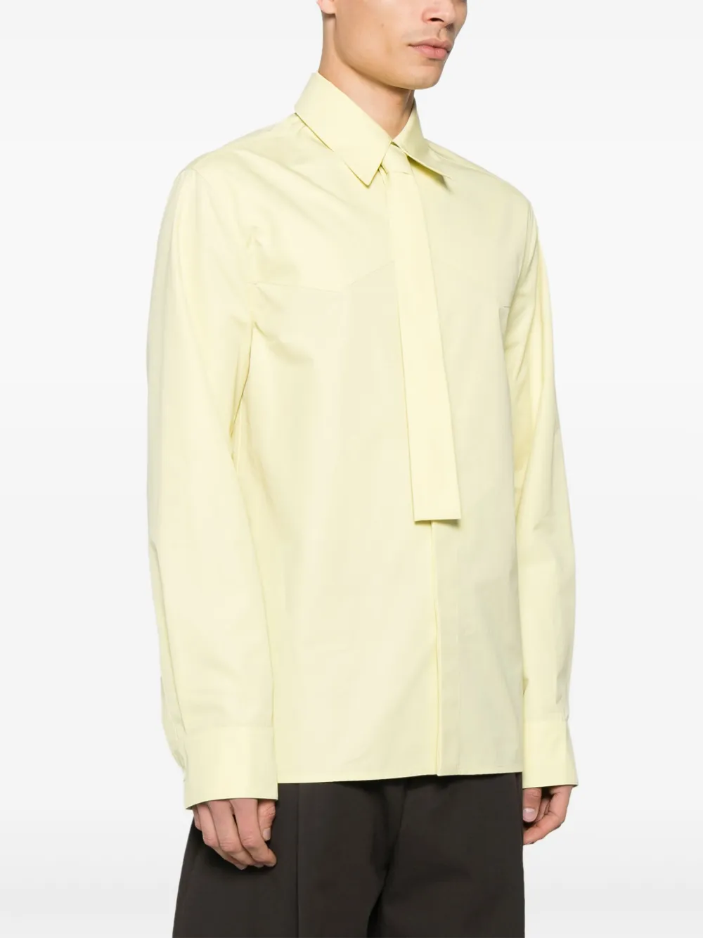 Jil Sander Katoenen overhemd Geel