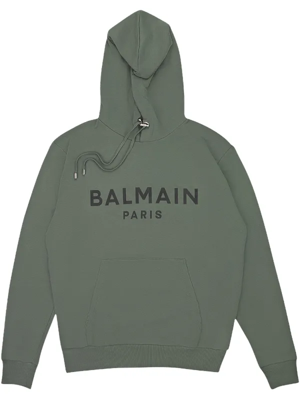 Balmain printed hoodie L