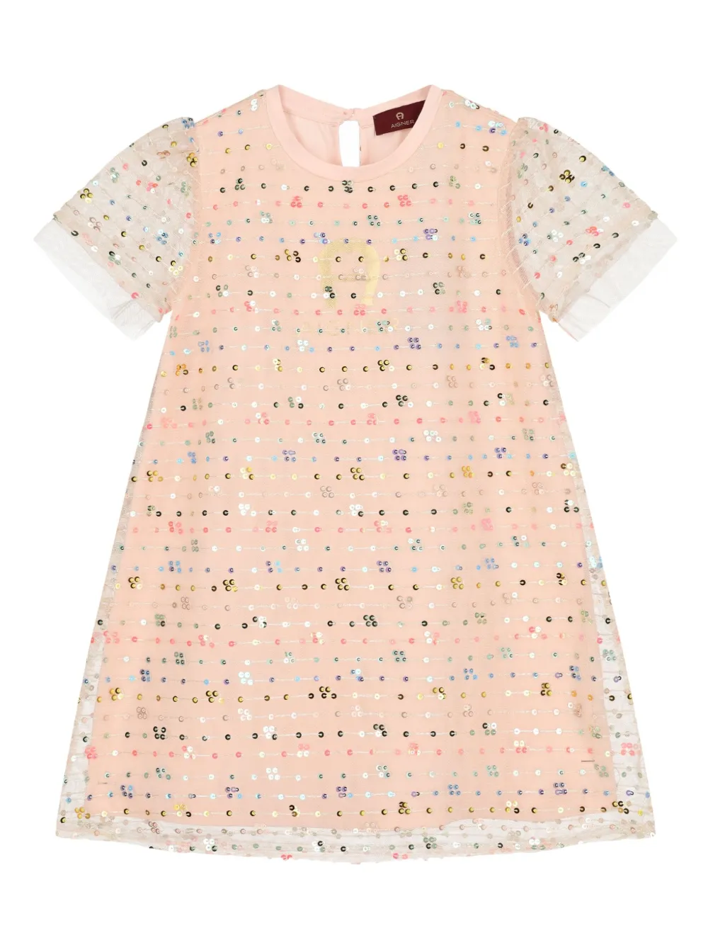 Aigner Kids スパンコール ワンピース - ピンク Aigner Kids スパンコール ワンピース - ピンク