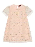 Aigner Kids sequin-embellished cotton dress - Pink