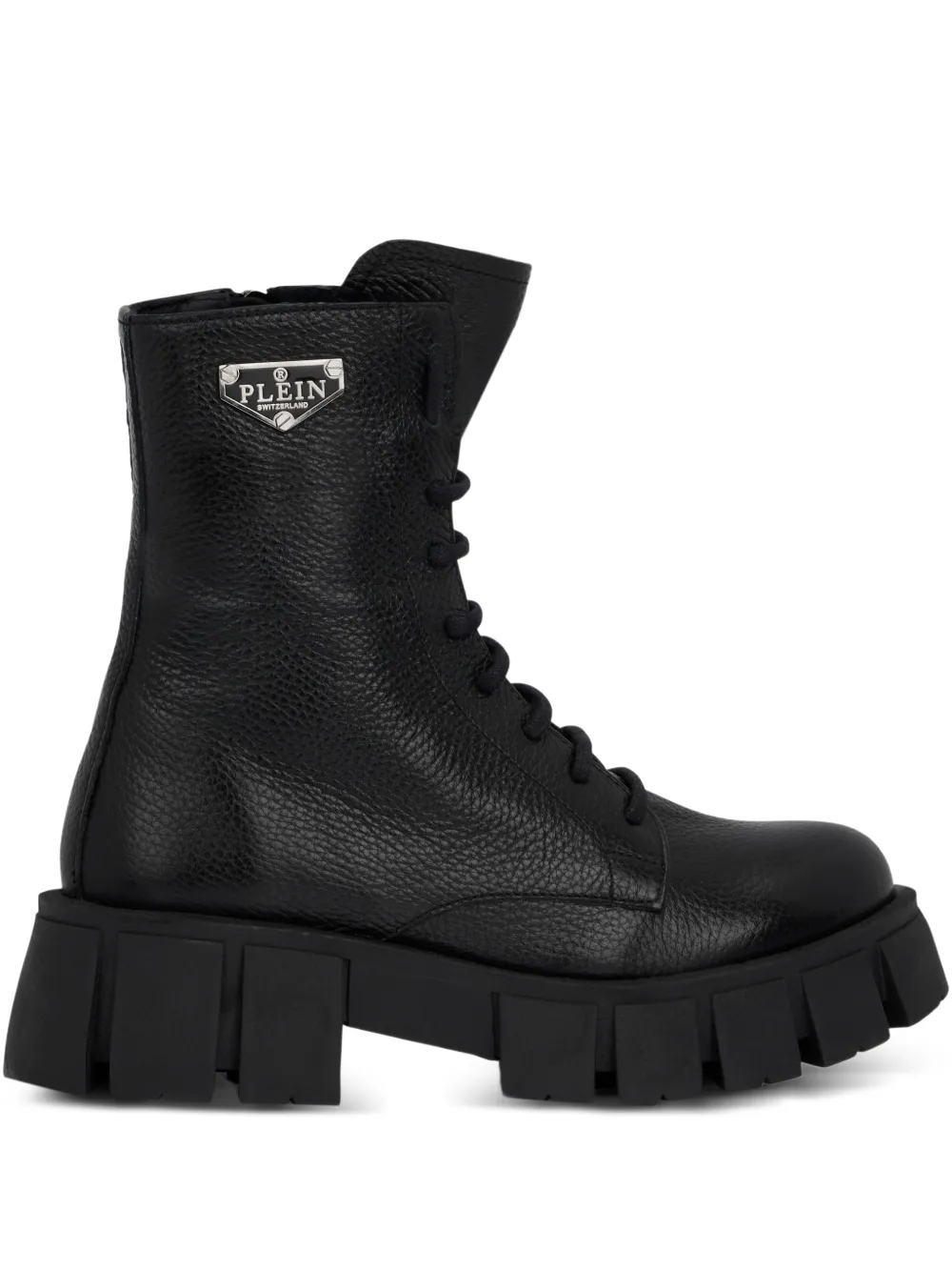 Philipp Plein Anfibi con applicazione logo - Nero