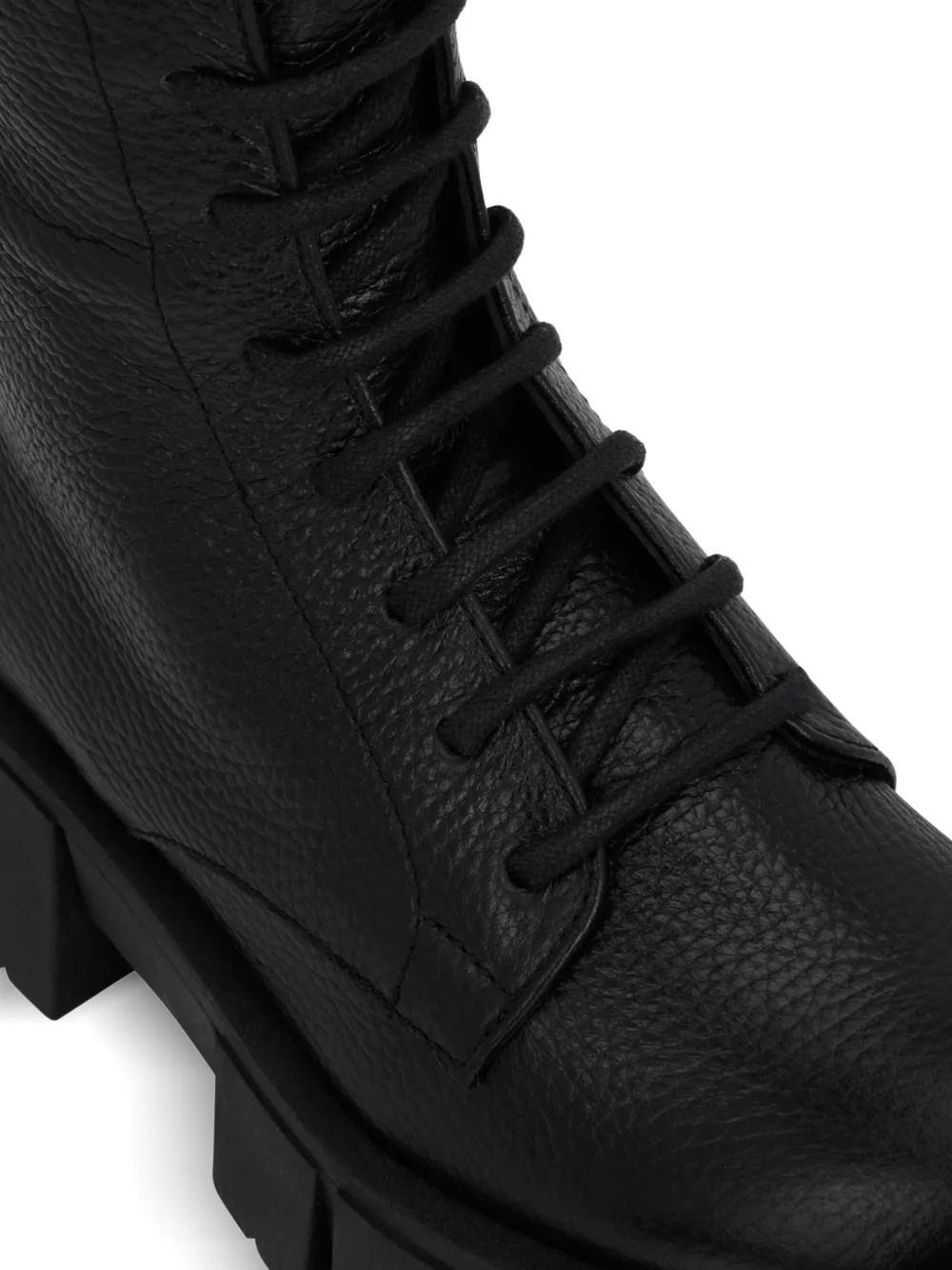 Philipp Plein Combat boots met logoplakkaat Zwart