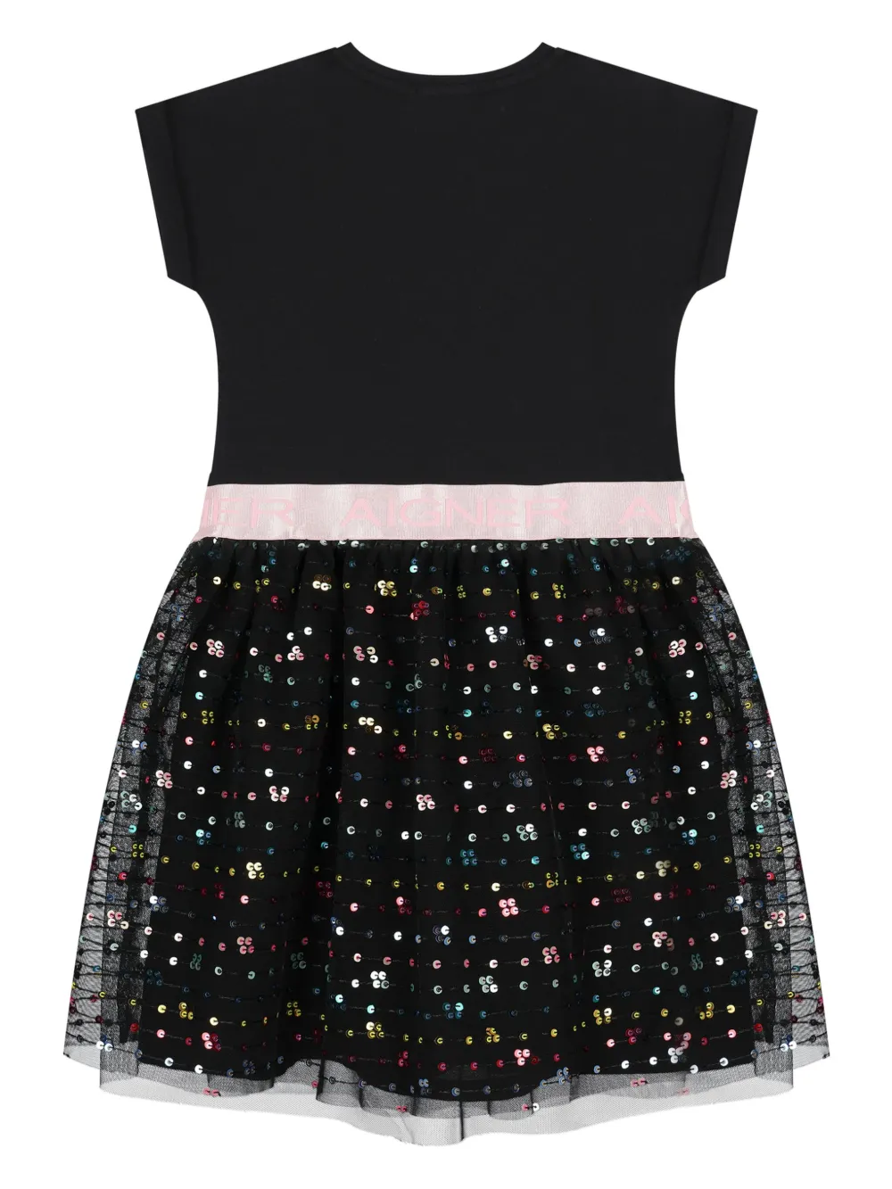Aigner Kids logo-print stretch-cotton dress | Girls Casual Dresses | Image 2