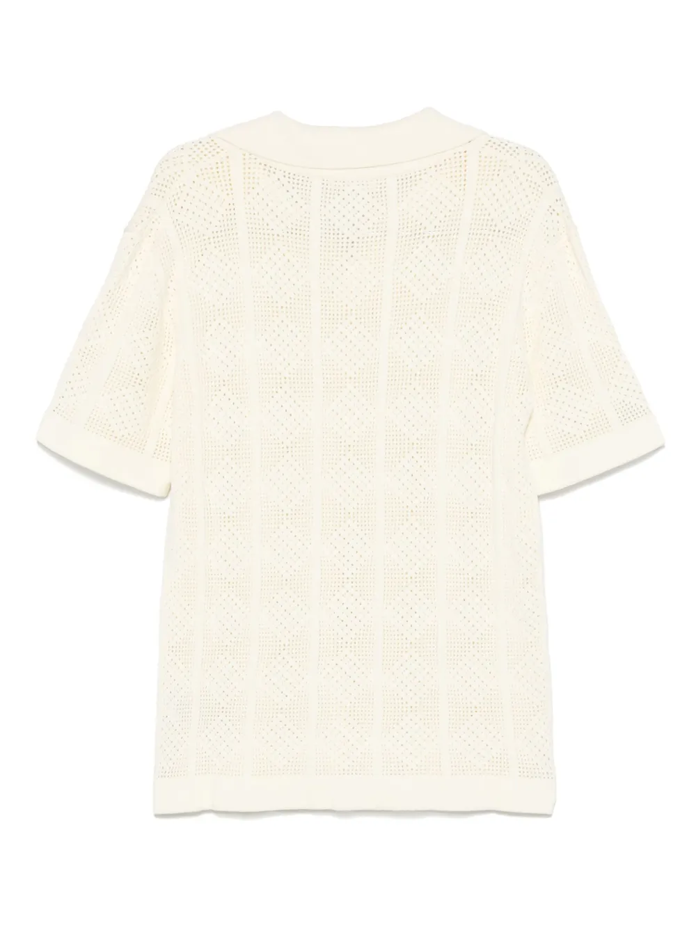 Jil Sander Polo gebreid T-shirt Beige