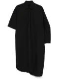 ALAINPAUL extended shirt midi dress - Black