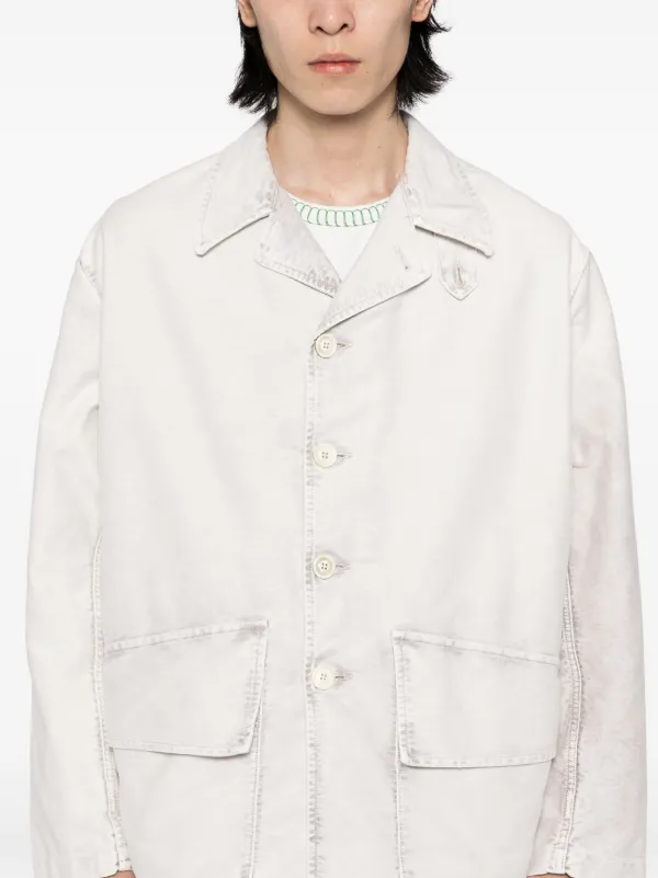 Maison Margiela Cotton Shirt Jacket | Neutrals | FARFETCH Maison Margiela Cotton Shirt Jacket | Neutrals | FARFETCH